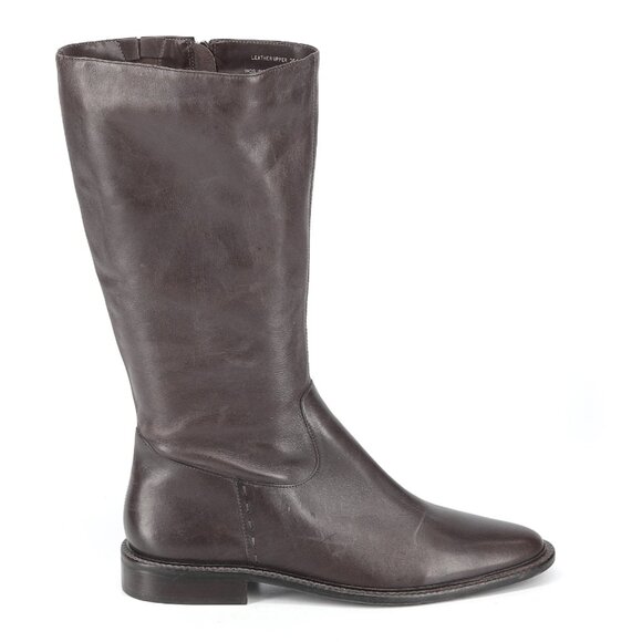 Eddie Bauer Leather Wide Calf Riding Boots 10 - Picture 1 of 3